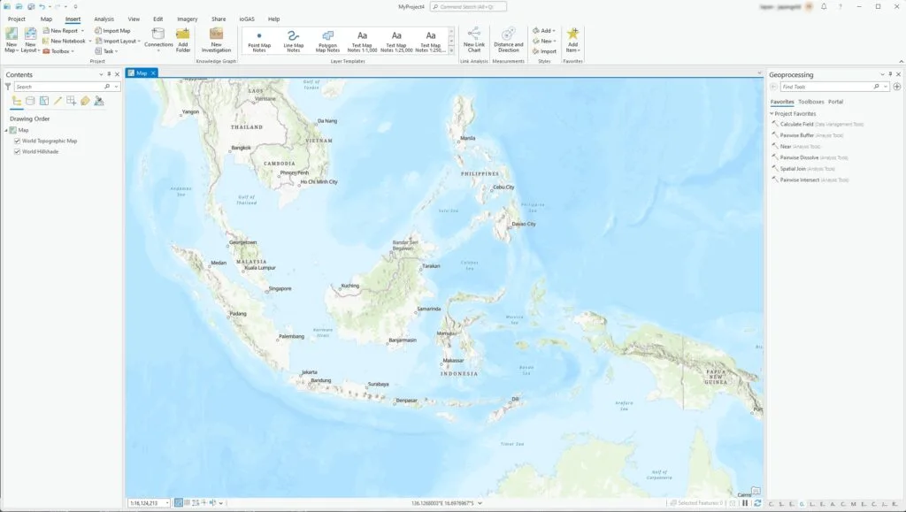 create a new project in arcgis pro